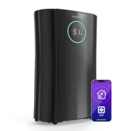 Klarstein Изсушител DryFy ProConnect 24L, 24 л/ден, 24 м², WiFi, Приложение, LED индикатор, 24-часов таймер (DXJ9-Kl-DFPC-24-B)