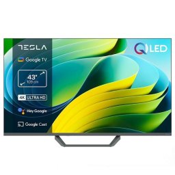 Телевизор TESLA Q43E655GUS, 43"(109 см), 4K Ultra HD, Google TV