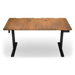 Гейминг бюро Endorfy Atlas L Electric Dark Wood, МДФ, 150 x 78 cm, до 80 кг. натоварване, поставка за слушалки, електрическо управление на височина, кафяво