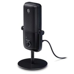 Микрофон Elgato Wave 3, предназначен за гейминг и стрийминг, 70 Hz - 20 kHz, USB, AUX, 2.5m кабел, черен