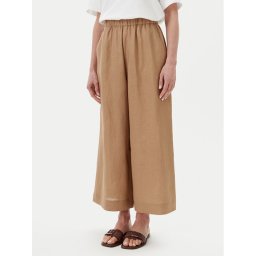 Max Mara Leisure Текстилни панталони Minnie 2516131018 Бежов Relaxed Fit