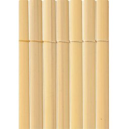 Пластмасова ограда Nortene Plasticane Oval 2x3 м – двулицева бамбук визия, 85% покривност