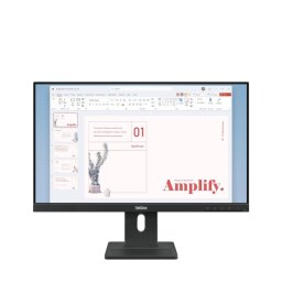Lenovo ThinkVision E24-40, 24" IPS, Full HD, 100Hz, Ergonomic Stand, 2Wx2 Speakers - Черен