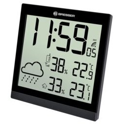 Електронна метеостанция Bresser TemeoTrend JC LCD RC, черна