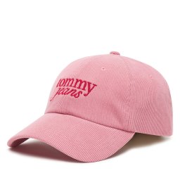Шапка с козирка Tommy Jeans Script AW0AW17908 Розов