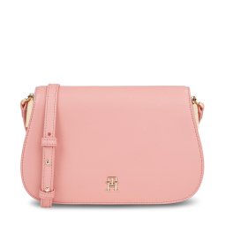 Дамска чанта Tommy Hilfiger Th Spring Chic Flap Crossover AW0AW15974 Розов