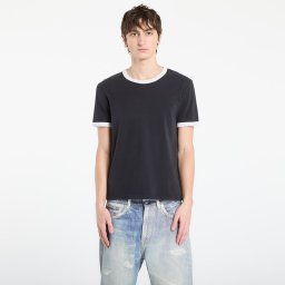 Тениска A.P.C. Short-Sleeved Contrast T-Shirt Black S
