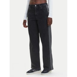 adidas Дънки adicolor Denim 3-Stripes JD3109 Черен Loose Fit