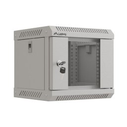 Lanberg rack cabinet 10" wall-mount 4U/300x300 (flat pack) with glass door