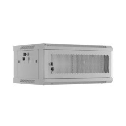Lanberg rack cabinet 19" wall-mount 4U/600x450 with perforated door grey (f