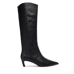 Ботуши Calvin Klein Ess Kitten Heel Long Boots HW0HW02690 Черен
