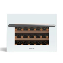 Klarstein Vinsider 24 охладител за вграждане Uno, 24 бутилки| за вграждане, LED, бяла стъклена врата (HEA10-Vinsider24-WH)