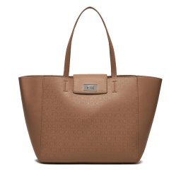 Дамска чанта Calvin Klein Ck Push Medium Shopper K60K612147 Кафяв
