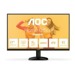 Монитор AOC Q27B35E, 27" IPS WLED, 2560x1440@75Hz, 4ms GtG, 1ms MPRT, 300cd m/2, 1500:1, 20M:1 DCR, Adaptive Sync, FlickerFree, Low Blue Light, Tilt, HDMI, DP