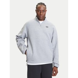 adidas Суитшърт adicolor Spacer Drill JX1508 Сив Loose Fit