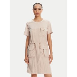 Liu Jo Sport Ежедневна рокля TA5128 T2921 Бежов Regular Fit