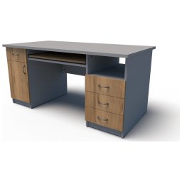 БЮРО КОМПЮТЪРНО РИГА 160Х80 Н=76СМ - /ПЛОТ 26 ММ/