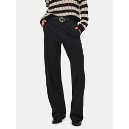 ONLY Текстилни панталони Poptrash 15341829 Черен Straight Fit