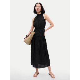 Gap Лятна рокля 549270-01 Черен Regular Fit