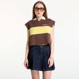 Тениска Palm Angels Classic Logo Boxy Polo Brown/ Yellow L
