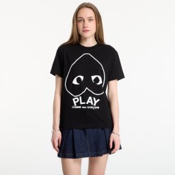 Тениска Comme des Garçons PLAY T-Shirt Logo Print Knit UNISEX Black XL