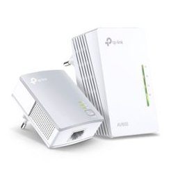 Powerline адаптери TP-Link AV600 Kit, 300Mbps, до 300м обхват, 2x 10/100 Ethernet порт, 2 устройства