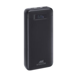 Външна батерия /power bank/ Rivacase VA1082, 20 000mAh, черна, 65W, PD 3.0, 1x USB-A(ж), 2x USB-C(ж)