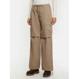 Converse Текстилни панталони 10026957-A03 Бежов Relaxed Fit