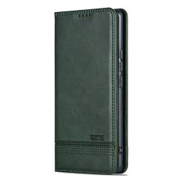 Кожен калъф страничен flip марка AZNS за Samsung Galaxy А57 5G – тъмно зелен