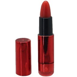 Дискретен вибро стимулатор с формата на червило "RED LIPSTICK" 9 см