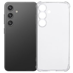 Силиконов гръб с подсилени ръбове за Samsung Galaxy A37 5G - прозрачен