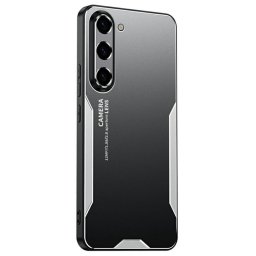 Алуминиев гръб за Samsung Galaxy A37 5G - черен със сребриста рамка