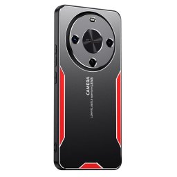 Алуминиев гръб за Honor Magic8 Lite - черен с червена рамка