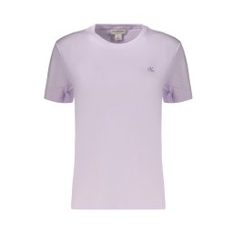 Дамска тениска с къс ръкав CALVIN KLEIN в лилаво