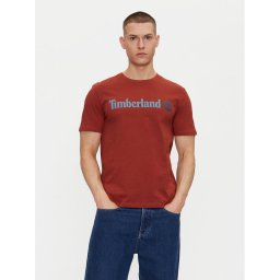 Timberland Тишърт TB0A5UPQ Червен Regular Fit