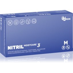 Espeon Nitril Moistcare3 Dark Blue нитрилни ръкавици без пудра с хидратиращ ефект размер M 2x50 бр.