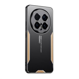 Алуминиев гръб за Honor Magic8 Pro - черен със златиста рамка
