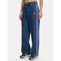 adidas Дънки adicolor Denim 3-Stripes JD2574 Син Wide Leg