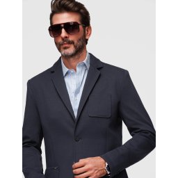 Мъжко яке slim fit с мека текстура