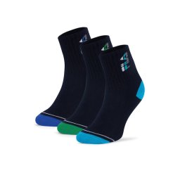 Fila Дълги чорапи F8083-AW24 (3-pack) Тъмносин