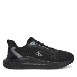 Сникърси Calvin Klein Jeans Eva Runner L-Up Mix Mesh Logo Ck YW0YW01851 Черен