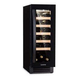 Klarstein Vinovilla 20, вграден охладител за вино, 50 л / 20 бутилки, стъклена врата, неръждаема стомана (HEA10-Vinovilla-20-b)