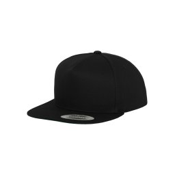 Classic 5 Panel Snapback Cap Black/Green