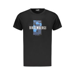 Черна мъжка тениска Bikkembergs