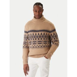 Tommy Hilfiger Поло Fairisle MW0MW40843 Бежов Regular Fit