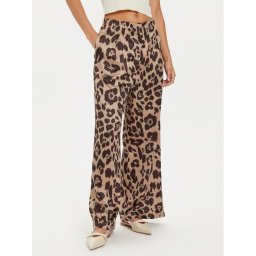 Vero Moda Текстилни панталони Merle 10295435 Бежов Loose Fit