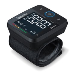 Beurer BC 54 BT - апарат за кръвно налягане за китка, Bluetooth, 120 памет, черен дисплей - черен