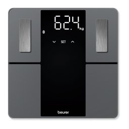 Beurer BF 500 BT - диагностична везна за баня с Bluetooth, 180 кг, магически дисплей - черна