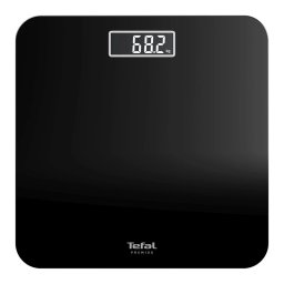 Tefal Premiss PP1800V0 - дигитална везна за баня, 160 кг, подсилено стъкло - черна