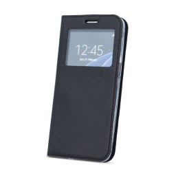 Страничен калъф тип тефтер за Nokia 2 с прозорче черен